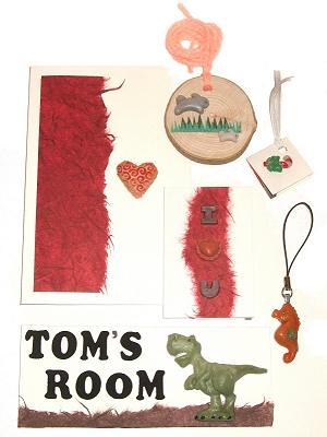Examples of items made with finished glass pieces.