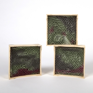 Inspired by the colours of the Caithness coast, this double sided piece reflects looking out to sea with the views inland...