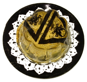 Jelly from above, showing the printed toxic detail...