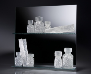 The open cabinet filled with medicines & ointments, but do they help or hinder us...?