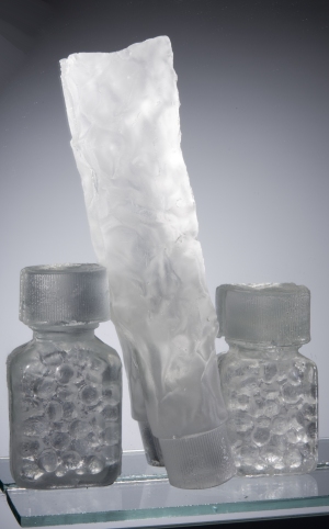 A tube of clear ointment, containing nothing yet reassuring us...