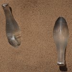 Miniature glass messages in bottles...